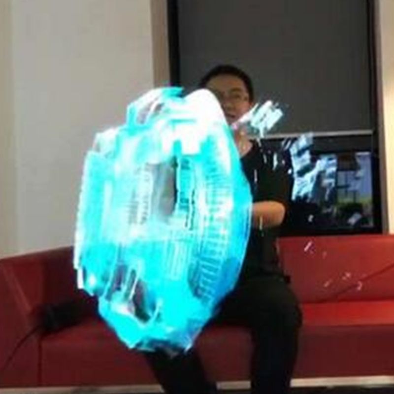 Holograma 3d Led Fan 65 cms